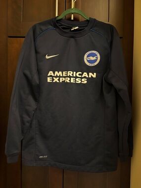 Brighton & Hove Albion FC Nike Navy Crewneck Sweatshirt Large